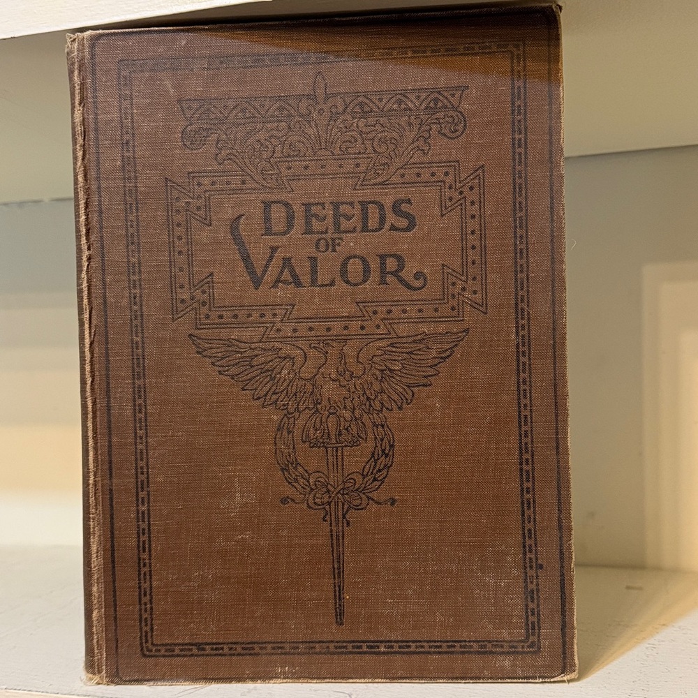 Vintage 'Deeds of Valor' Hardcover Book
